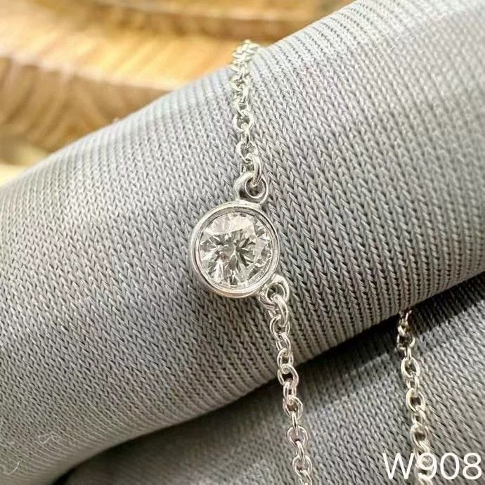 Tiffany & Co. Tiffany Platinum Necklace with Diamond Pendant Size ONE SIZE - 4 Thumbnail