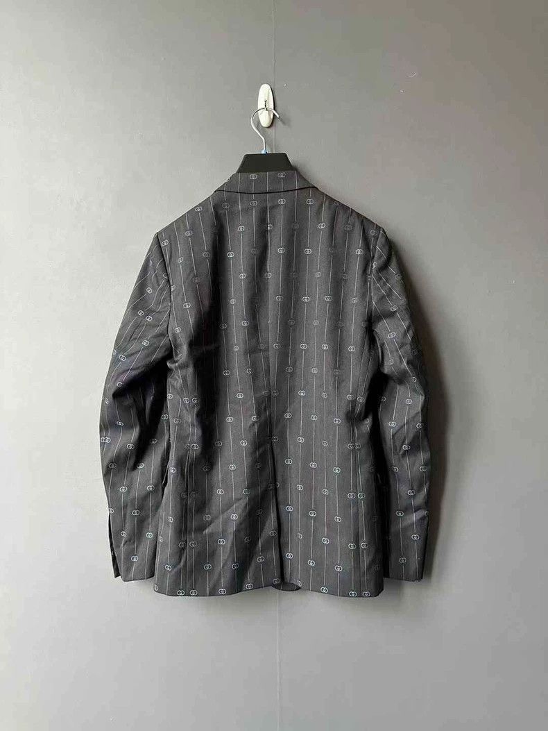 Gucci Gucci Black Printed Suit Jacket Size US M / EU 48-50 / 2 - 2 Thumbnail