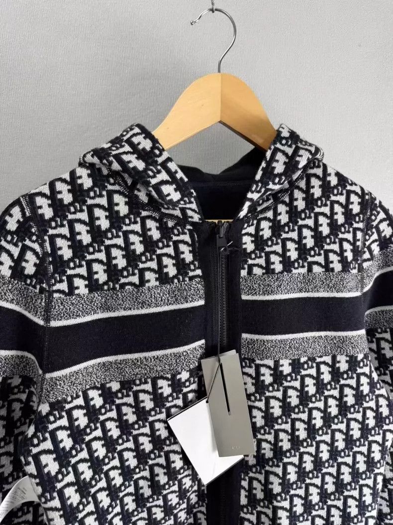 Dior Dior Navy Blue Cashmere Zip Hoodie Size US S / EU 44-46 / 1 - 6 Thumbnail