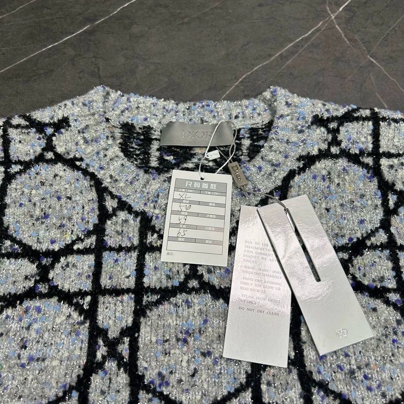 Dior DIOR 24FW Diamond Pattern Sweater Size US XL / EU 56 / 4 - 3 Thumbnail
