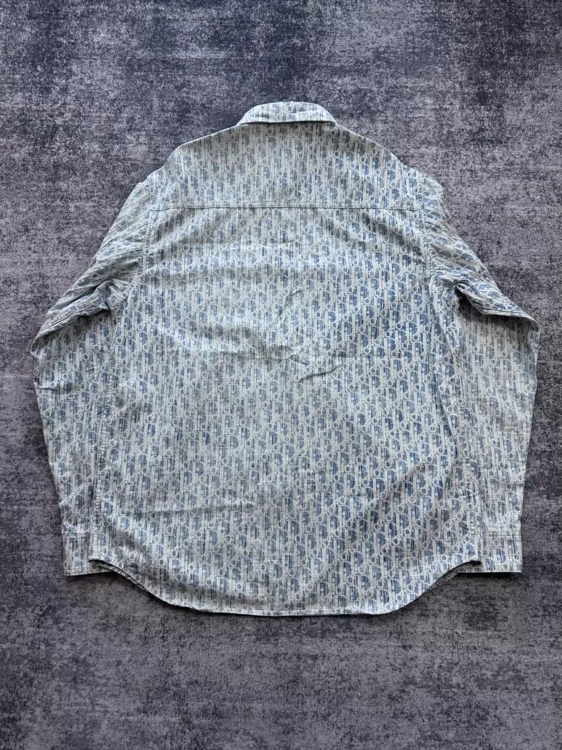 Dior Dior Blue Denim Printed Shirt Jacket Size US M / EU 48-50 / 2 - 2 Thumbnail