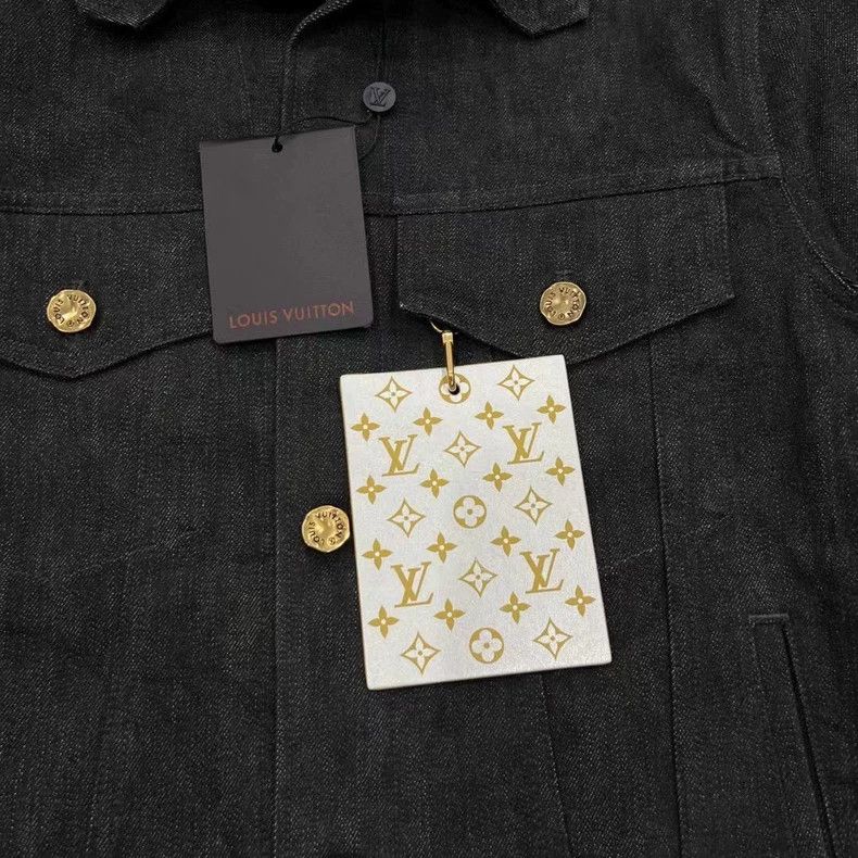 Louis Vuitton Louis Vuitton Black Denim Jacket with Tags Size US M / EU 48-50 / 2 - 4 Thumbnail