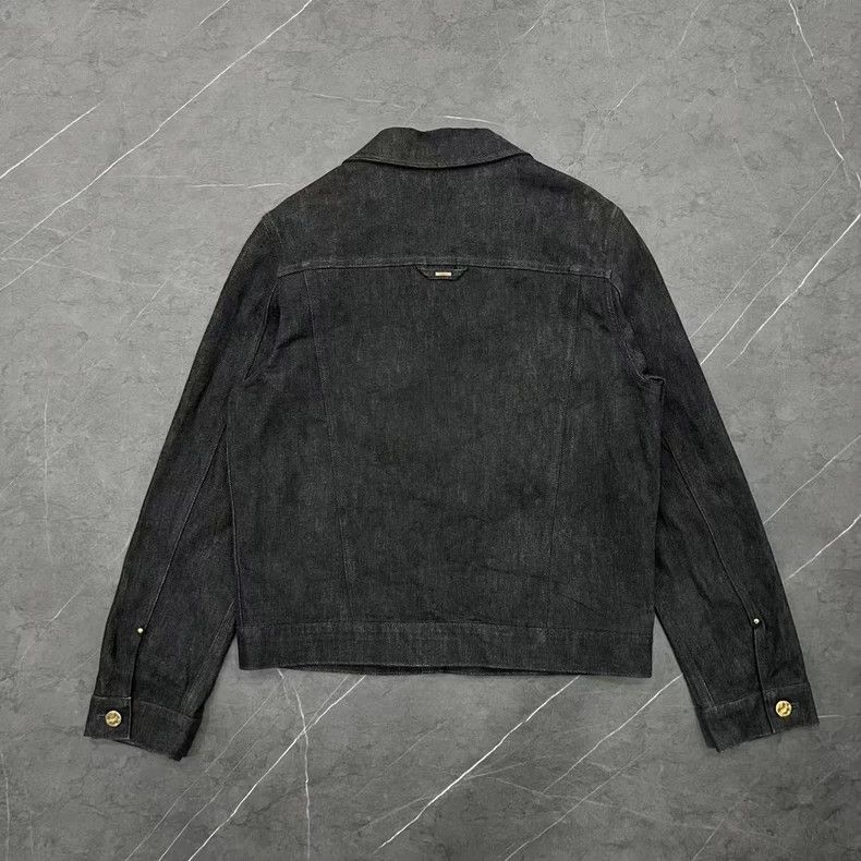 Louis Vuitton Louis Vuitton Black Denim Jacket with Tags Size US M / EU 48-50 / 2 - 2 Thumbnail