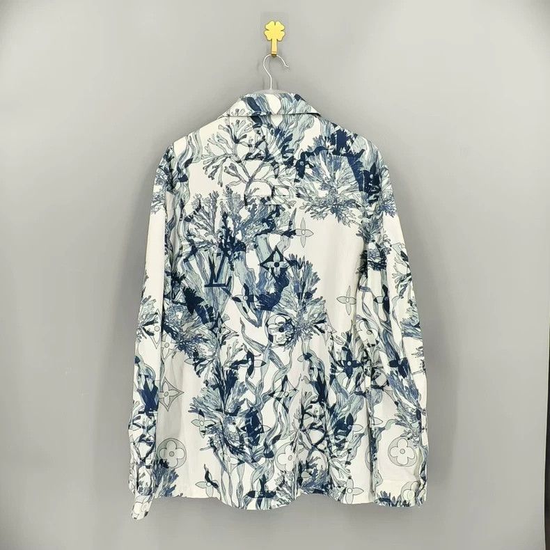 Louis Vuitton Louis Vuitton Coral Denim Shirt Jacket Size US XXL / EU 58 / 5 - 2 Thumbnail