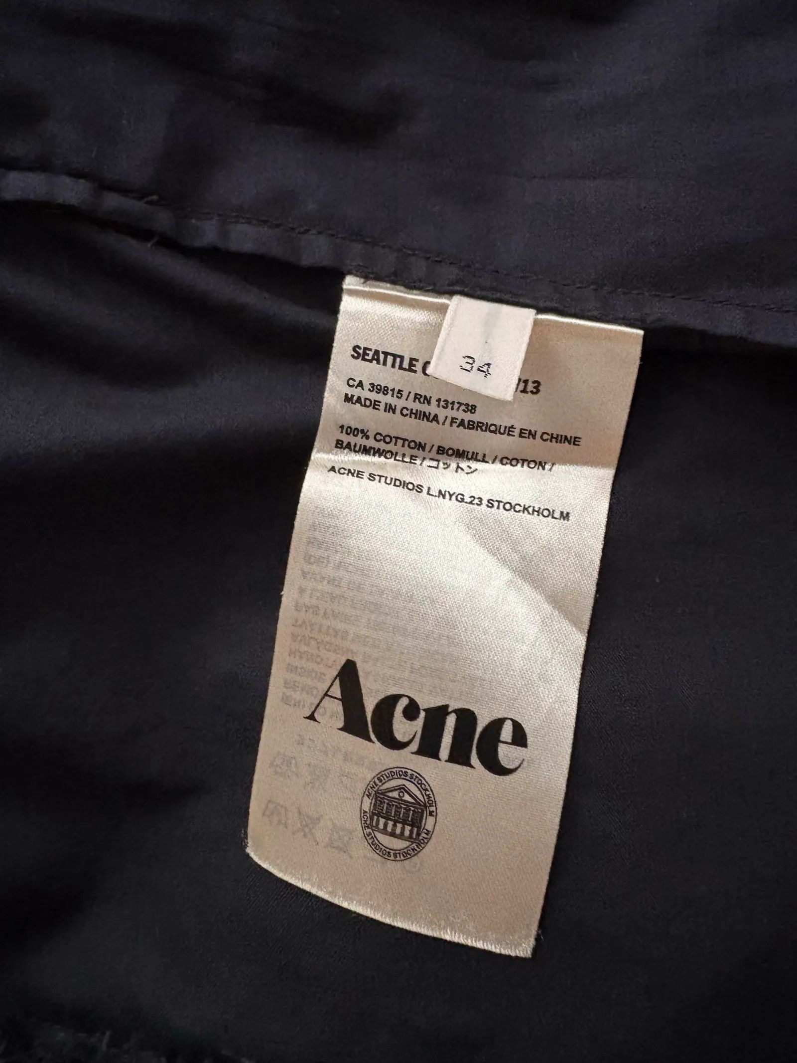 Acne Studios Acne Studios Seattle cut pop Shirt Size XS / US 0-2 / IT 36-38 - 2 Thumbnail