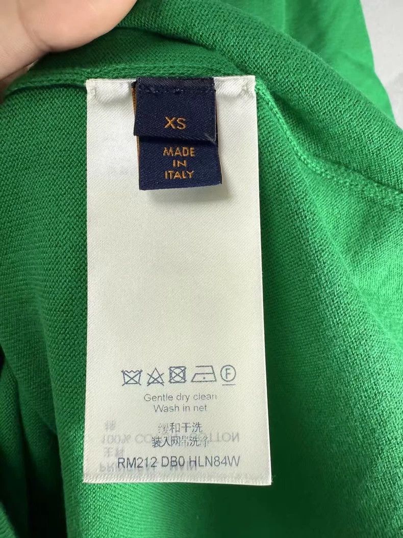 Louis Vuitton Louis Vuitton Green Short Sleeve Knit Shirt Size US XS / EU 42 / 0 - 4 Thumbnail