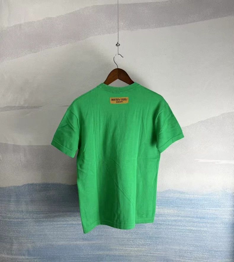 Louis Vuitton Louis Vuitton Green Short Sleeve Knit Shirt Size US XS / EU 42 / 0 - 3 Thumbnail