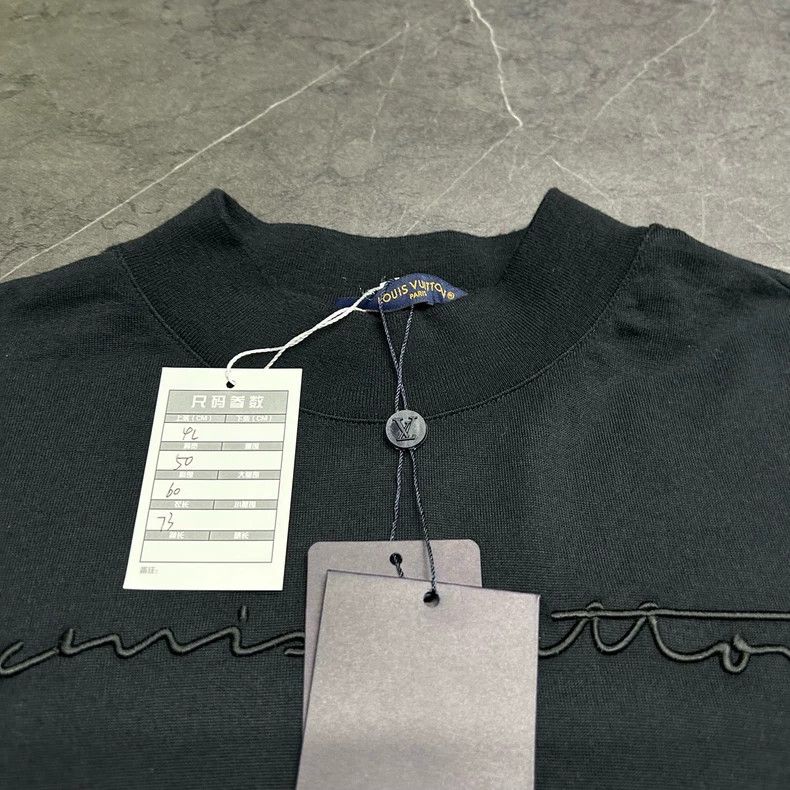 Louis Vuitton Louis Vuitton Black Long Sleeve Knit Top Size US L / EU 52-54 / 3 - 4 Thumbnail