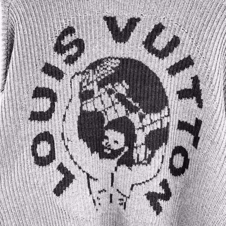Louis Vuitton Louis Vuitton Gray Knitted Sweater with Earth Size US S / EU 44-46 / 1 - 5 Thumbnail