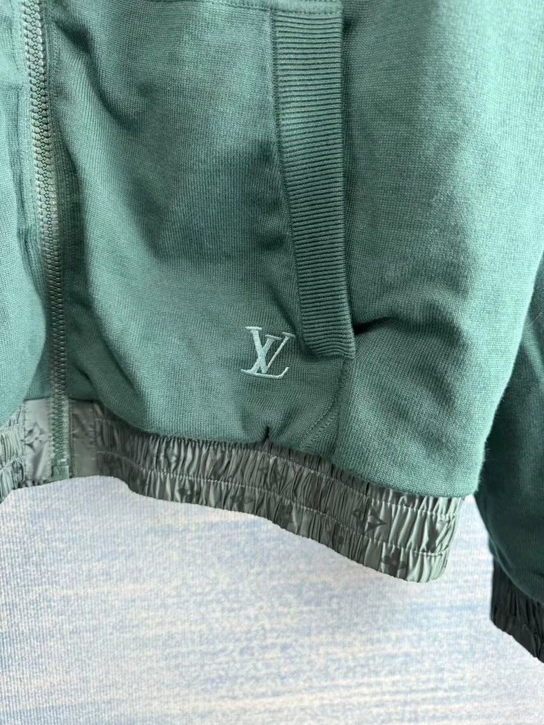 Louis Vuitton Louis Vuitton Green Zip Jacket Size US M / EU 48-50 / 2 - 2 Thumbnail