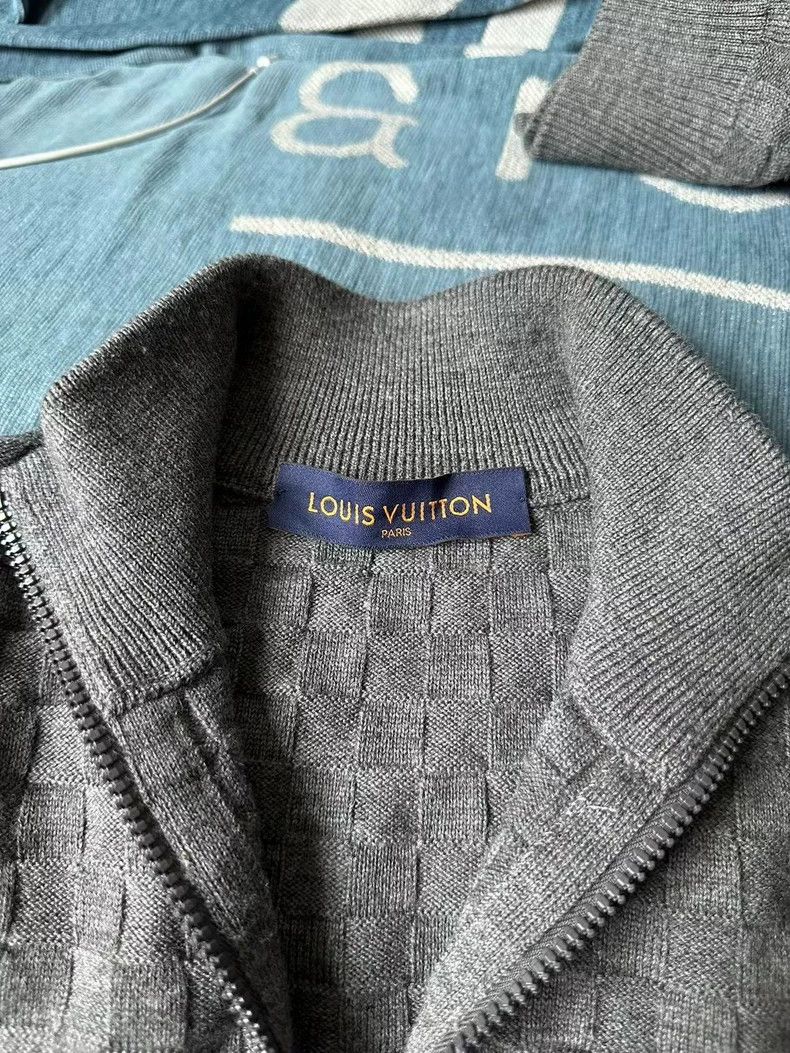 Louis Vuitton Louis Vuitton Gray Knitted Zip Jacket Size US S / EU 44-46 / 1 - 3 Thumbnail