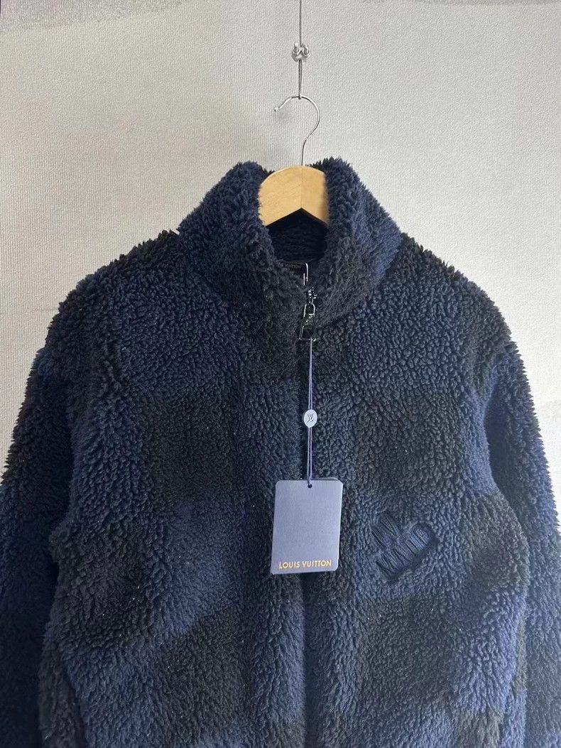 Louis Vuitton Louis Vuitton Nigo Black Blue Teddy Jacket Size US L / EU 52-54 / 3 - 2 Thumbnail
