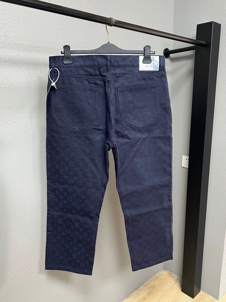 Louis Vuitton Louis Vuitton Dark Pattern Denim Pants Size 36 Size US 36 / EU 52 - 2 Thumbnail