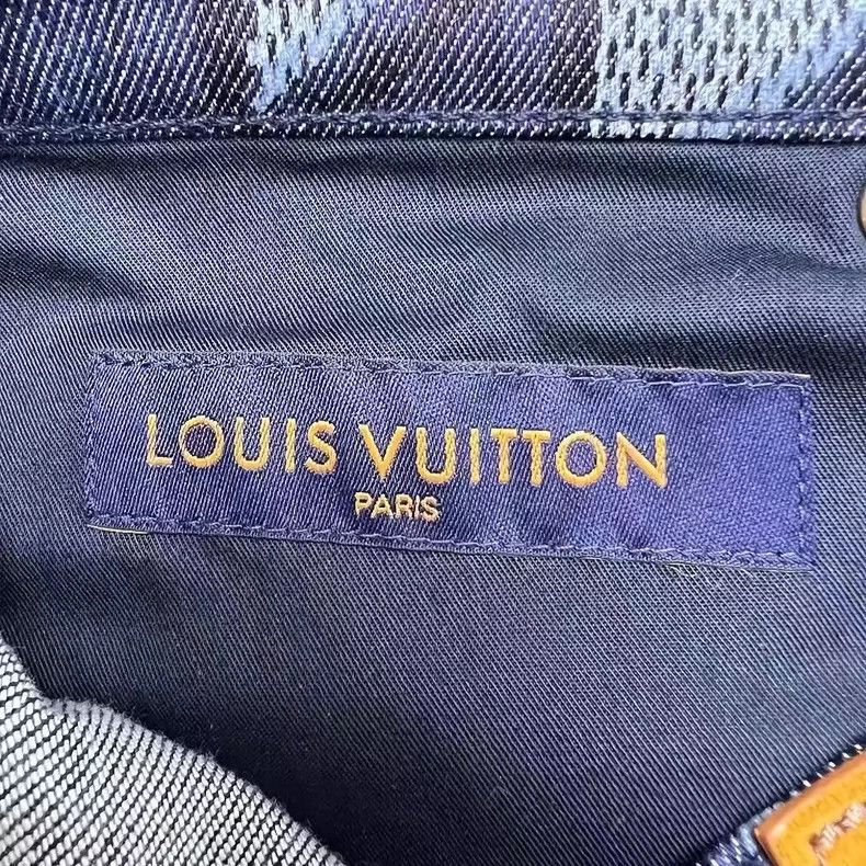 Louis Vuitton Louis Vuitton Blue Diamond Pattern Jeans Size US 31 - 5 Thumbnail
