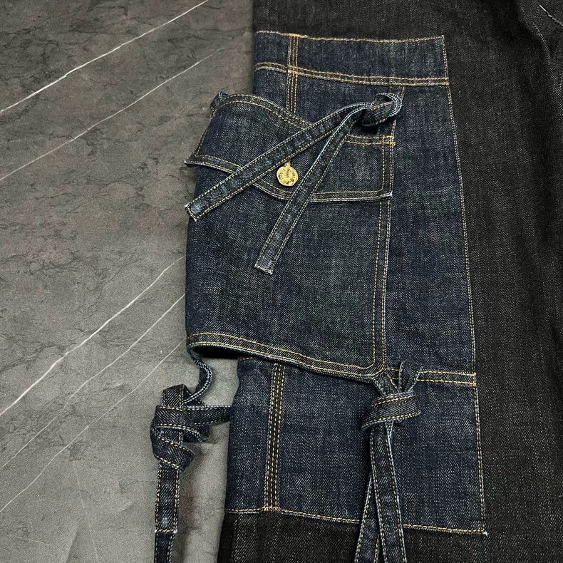Louis Vuitton Louis Vuitton Butterfly Tie Denim Pants Size US 33 - 4 Thumbnail