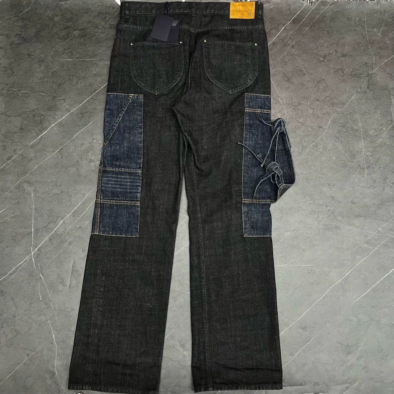 Louis Vuitton Louis Vuitton Butterfly Tie Denim Pants Size US 33 - 2 Thumbnail