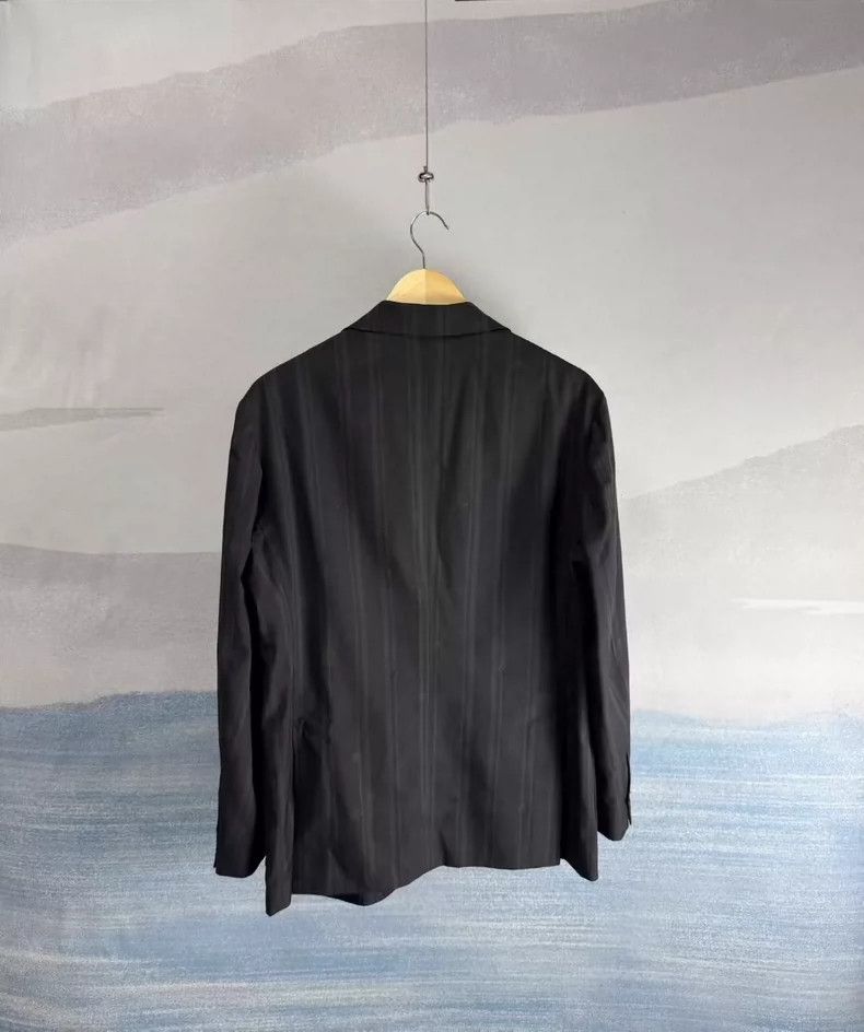 Louis Vuitton Louis Vuitton Black Striped Suit Jacket Size US L / EU 52-54 / 3 - 2 Thumbnail