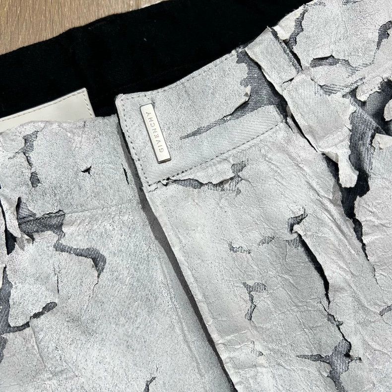 Givenchy Givenchy MMW Paint Coated Denim Pants Size US 34 / EU 50 - 5 Thumbnail