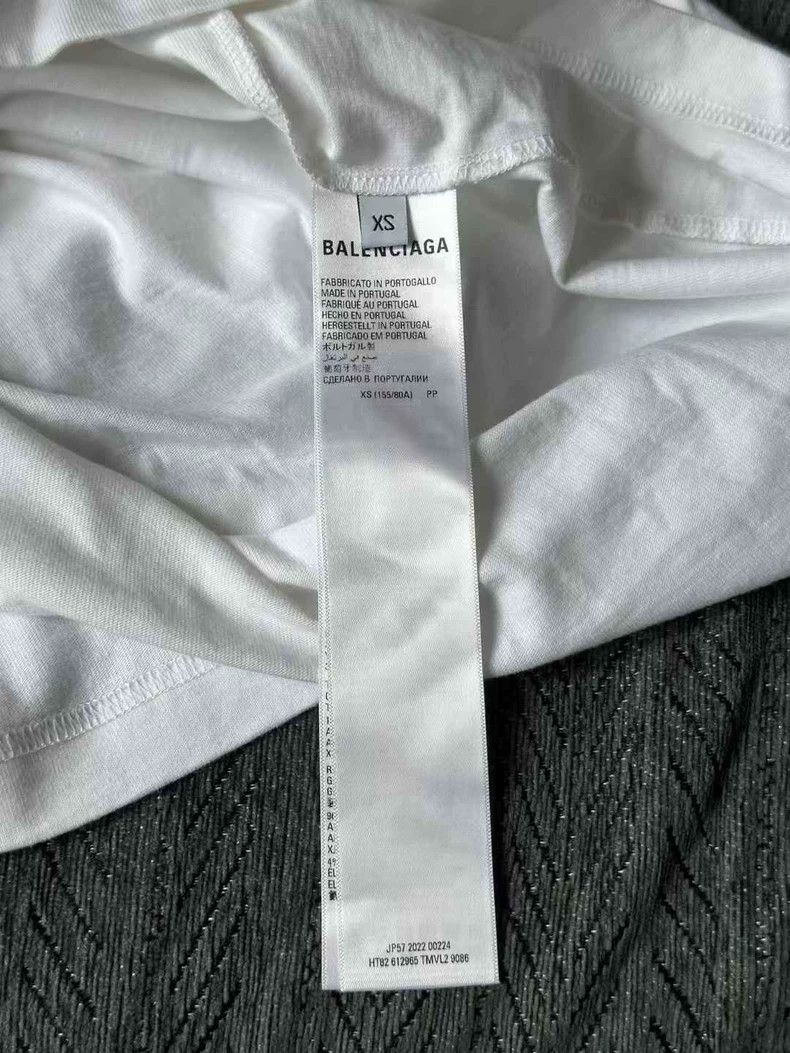 Balenciaga Balenciaga White Charity Short Sleeve Tee Size US XS / EU 42 / 0 - 4 Thumbnail