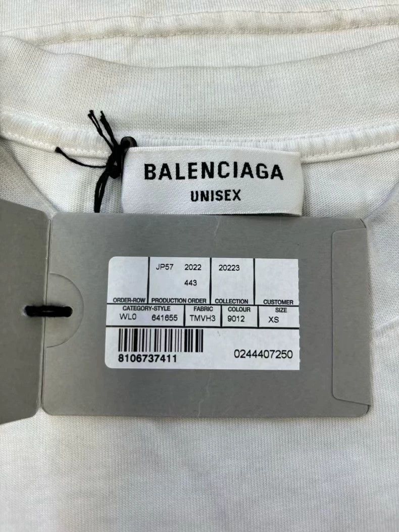 Balenciaga Balenciaga SS22 Gray Short Sleeve Logo T-shirt Size US XS / EU 42 / 0 - 4 Thumbnail