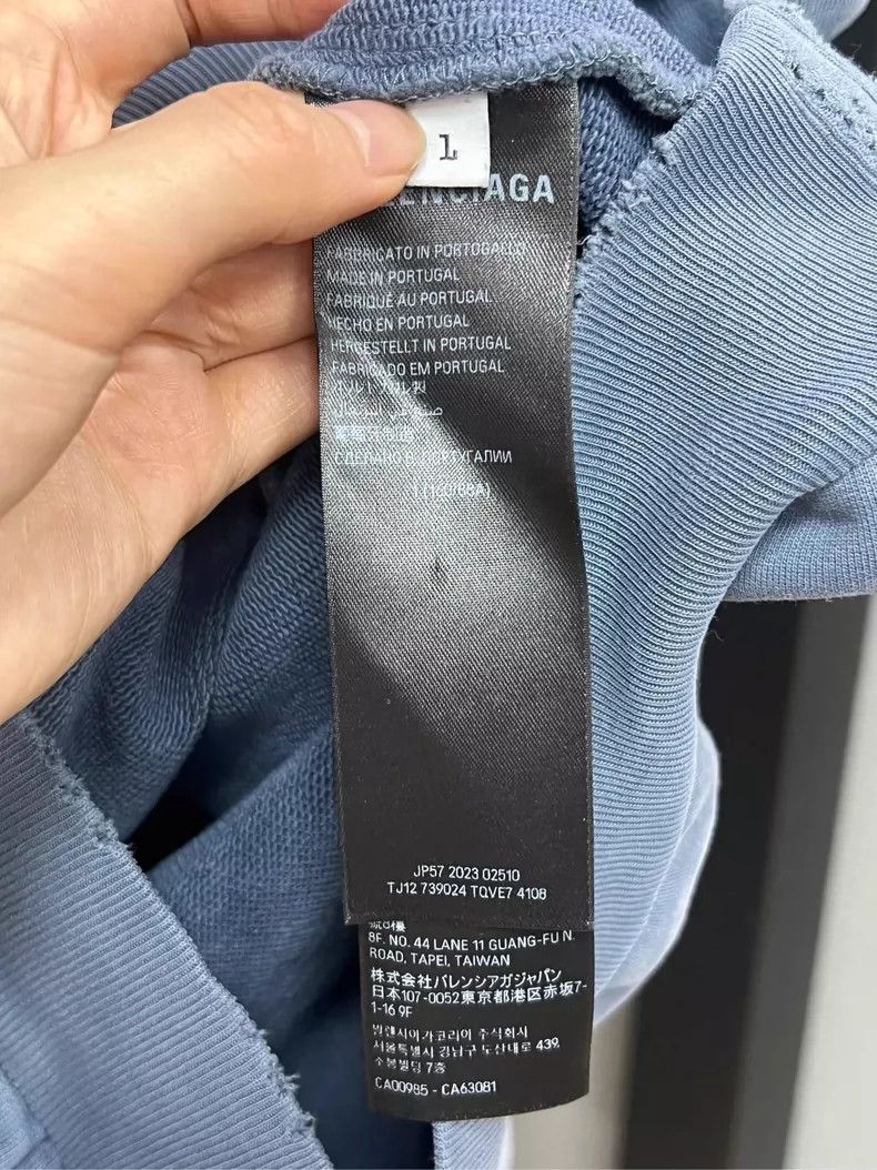 Balenciaga Balenciaga Blue Diamond Hoodie Size US M / EU 48-50 / 2 - 4 Thumbnail