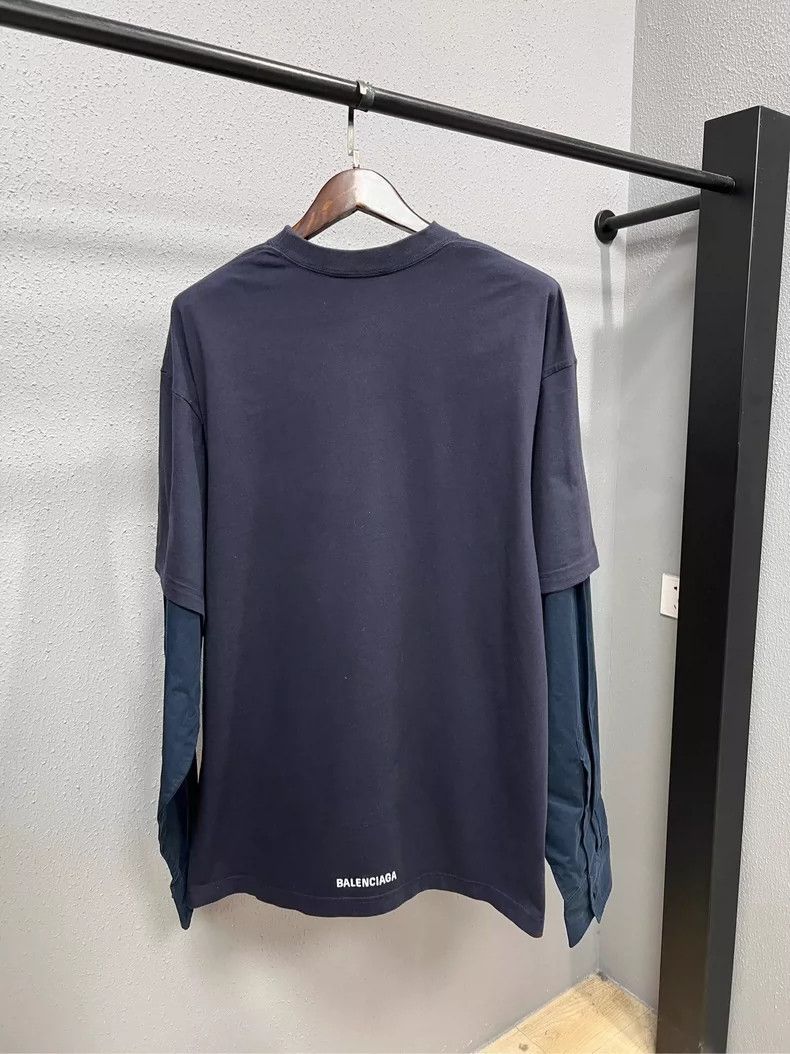 Balenciaga Balenciaga Long Sleeve Hoodie Sweater Size US XXS / EU 40 - 2 Thumbnail