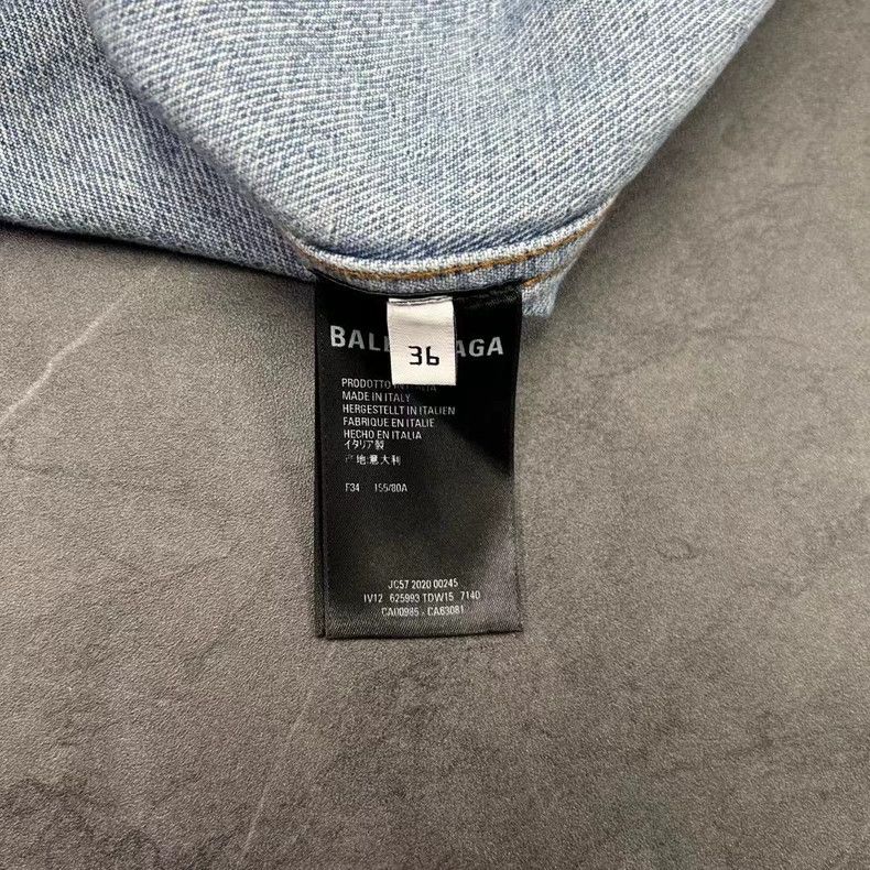 Balenciaga Balenciaga Moss Print Denim Jacket Size US S / EU 44-46 / 1 - 4 Thumbnail