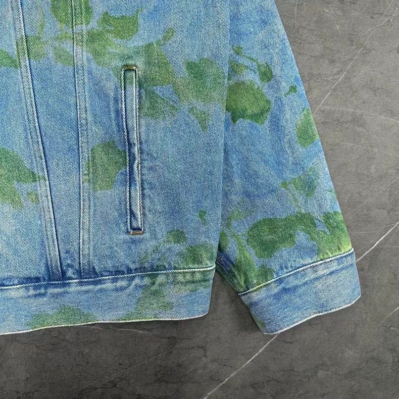Balenciaga Balenciaga Moss Print Denim Jacket Size US S / EU 44-46 / 1 - 5 Thumbnail