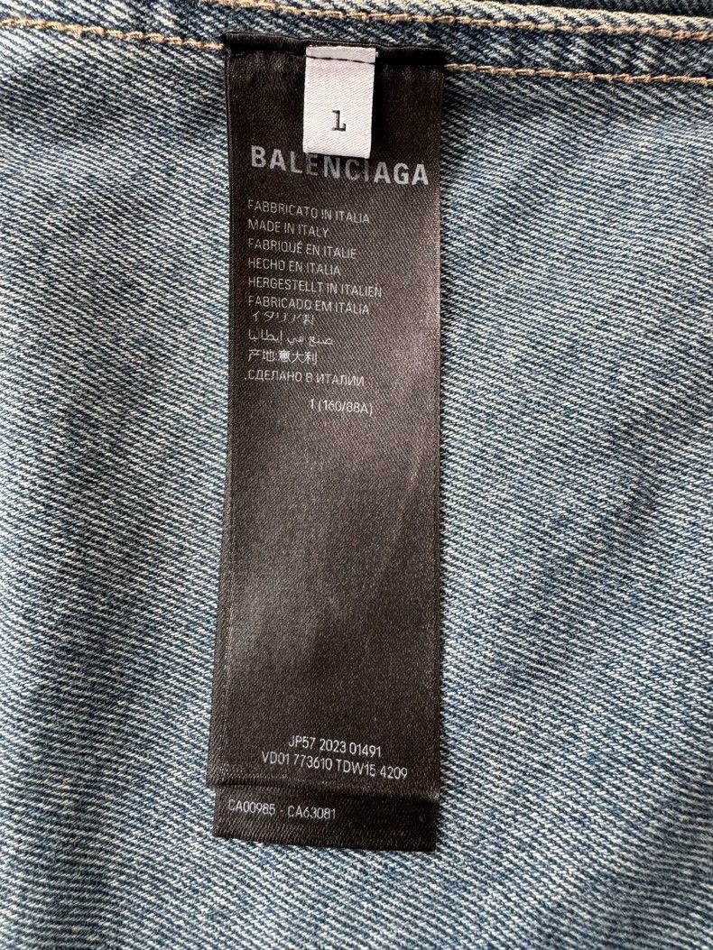 Balenciaga Balenciaga Inside Out Denim Jacket SS24 Size US XL / EU 56 / 4 - 8 Thumbnail