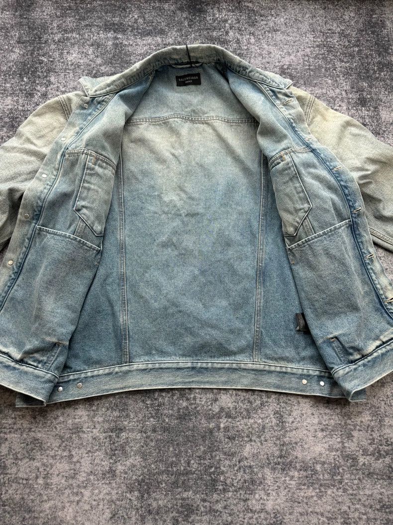 Balenciaga Balenciaga Inside Out Denim Jacket SS24 Size US XL / EU 56 / 4 - 7 Thumbnail