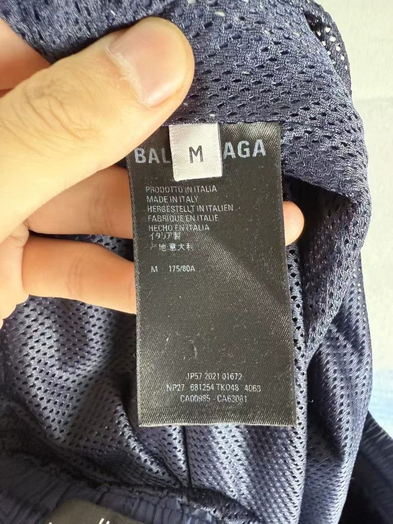 Balenciaga Balenciaga Blue Embroidered Athletic Pants Size US 30 / EU 46 - 4 Thumbnail