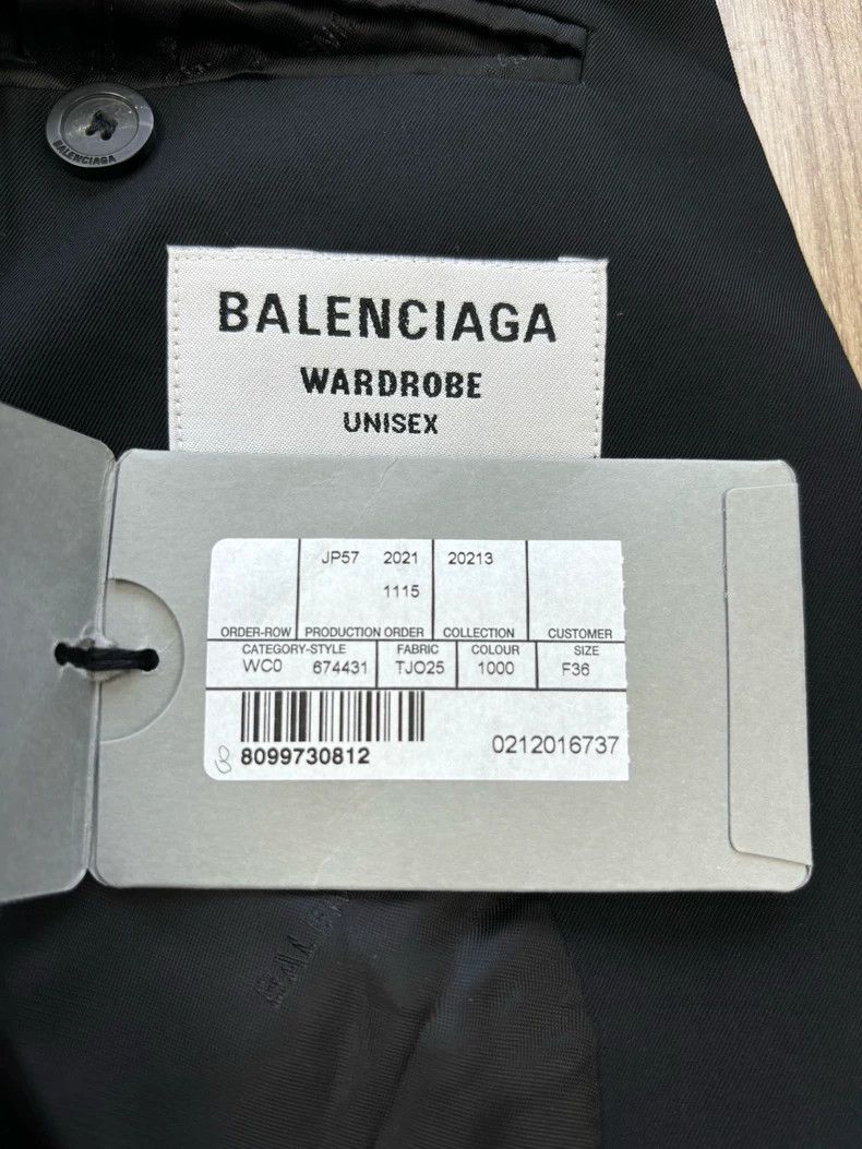 Balenciaga Balenciaga FW22 Washed Suit Jacket Size US S / EU 44-46 / 1 - 5 Thumbnail