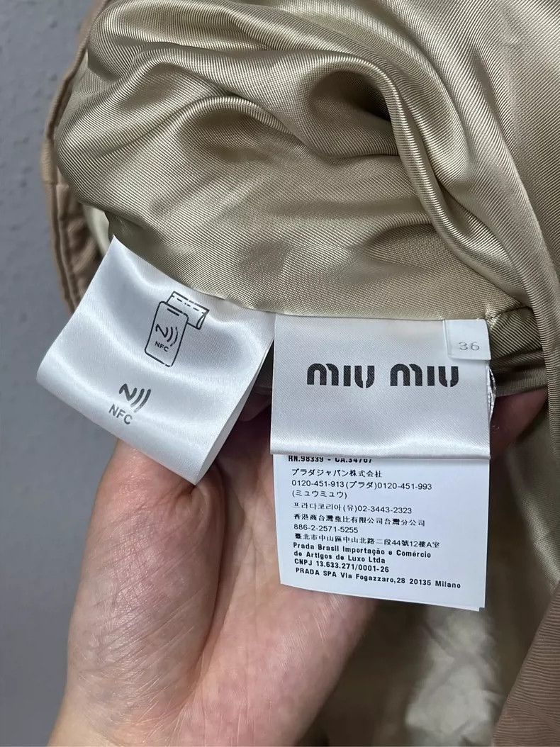 Miu Miu Miu Miu Khaki Color Corduroy Jacket Size US S / EU 44-46 / 1 - 4 Thumbnail