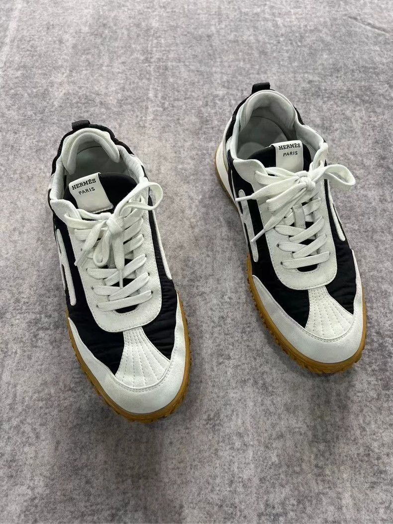 Hermes Hermes Black and White Sneakers Size 41.5 Size US 9.5 / EU 42-43 - 2 Thumbnail