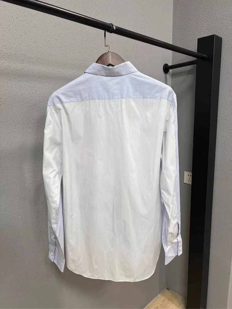 Loewe Loewe Striped Embroidered Logo Shirt Size US M / EU 48-50 / 2 - 2 Thumbnail