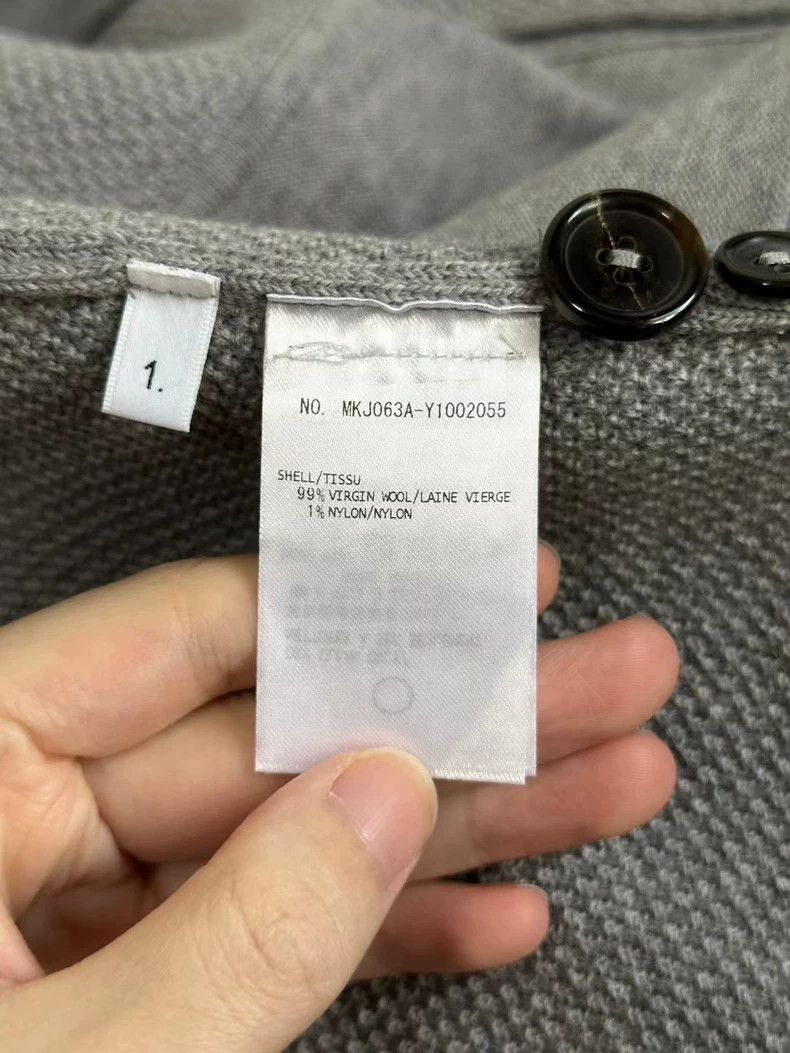 Thom Browne Thom Browne Grey Wool Knitted Blazer Size US M / EU 48-50 / 2 - 3 Thumbnail
