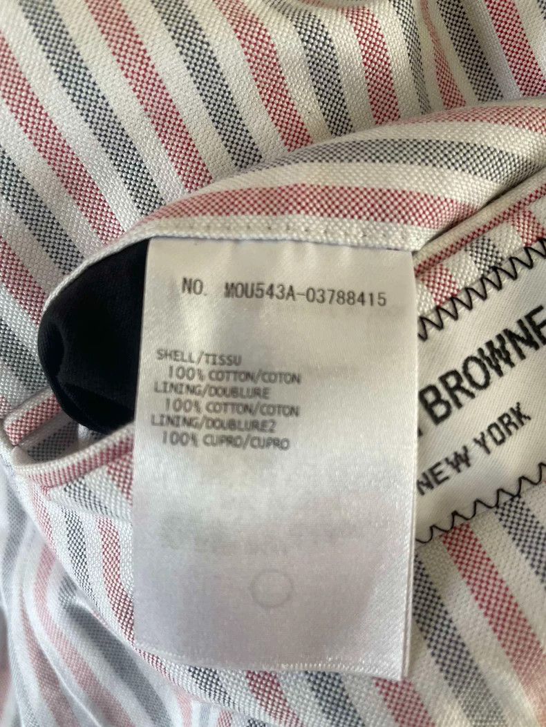 Thom Browne Thom Browne Navy Striped Suit Coat Size US S / EU 44-46 / 1 - 3 Thumbnail