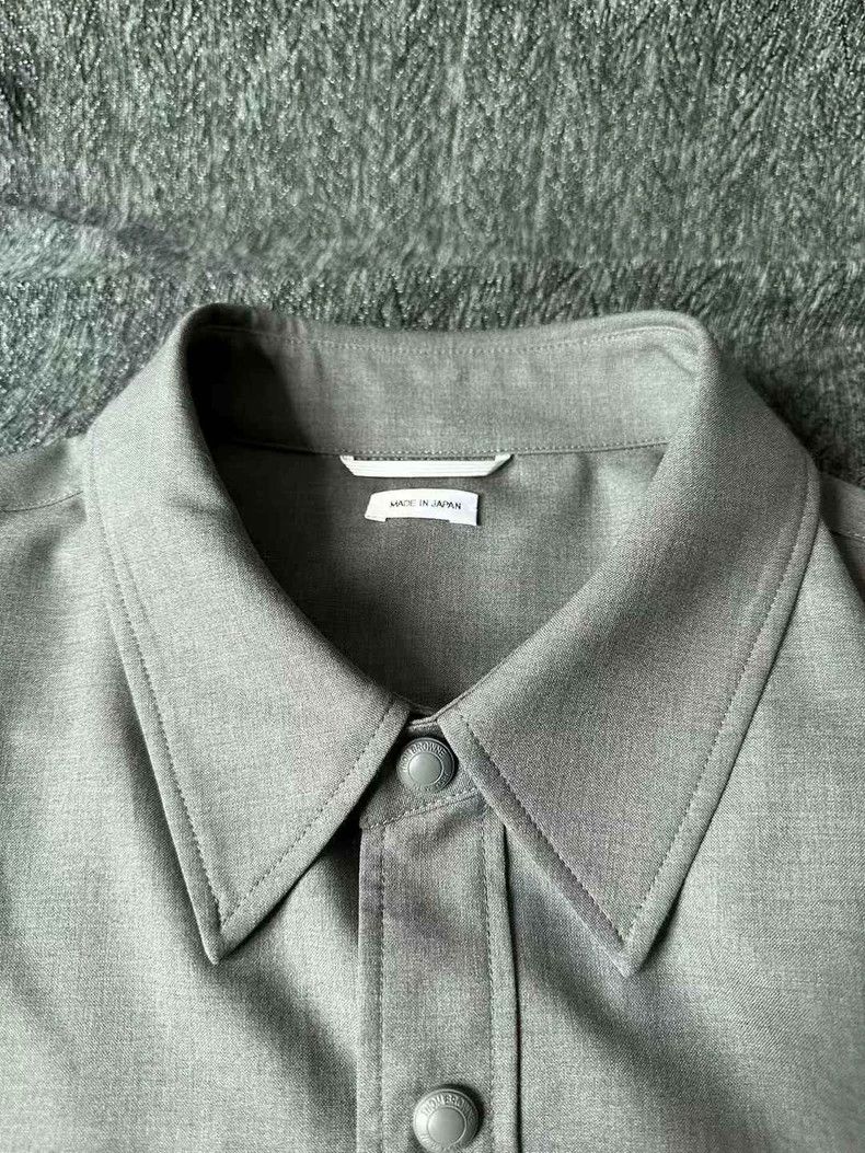 Thom Browne Thom Browne Gray Wool Shirt Jacket Size US L / EU 52-54 / 3 - 2 Thumbnail