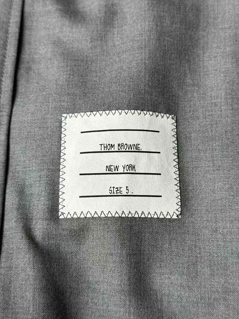Thom Browne Thom Browne Gray Wool Shirt Jacket Size US L / EU 52-54 / 3 - 3 Thumbnail
