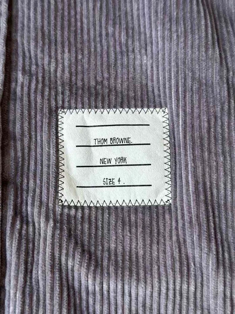 Thom Browne Thom Browne Grey Corduroy Shirt Jacket Size US M / EU 48-50 / 2 - 4 Thumbnail
