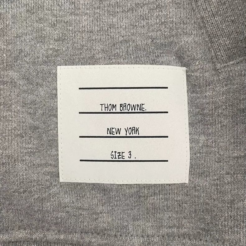 Thom Browne Thom Browne Gray Knit Hoodie Jacket Size US M / EU 48-50 / 2 - 4 Thumbnail