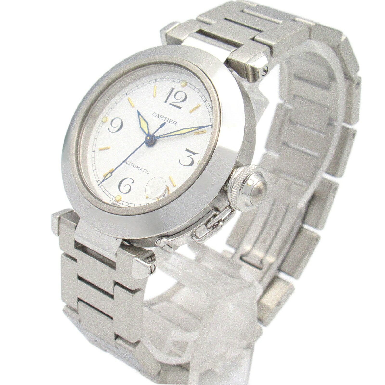 Cartier Cartier Cartier PashaC Stainless Steel Watch Metal Automatic W31015M7 Size ONE SIZE - 2 Thumbnail