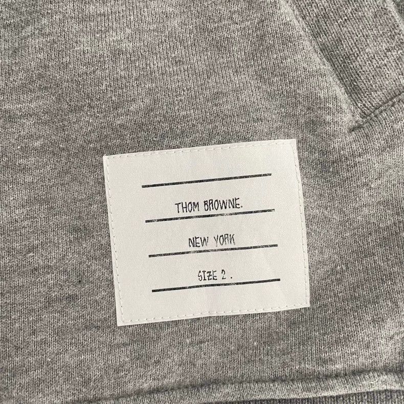 Thom Browne Thom Browne Gray Knit Zip Hoodie Size US S / EU 44-46 / 1 - 3 Thumbnail