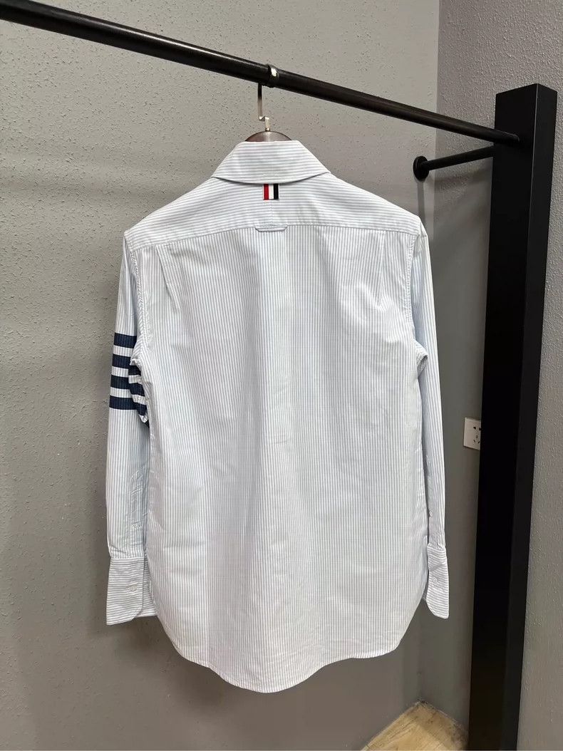 Thom Browne Thom Browne Striped Long Sleeve Shirt Size US M / EU 48-50 / 2 - 2 Thumbnail