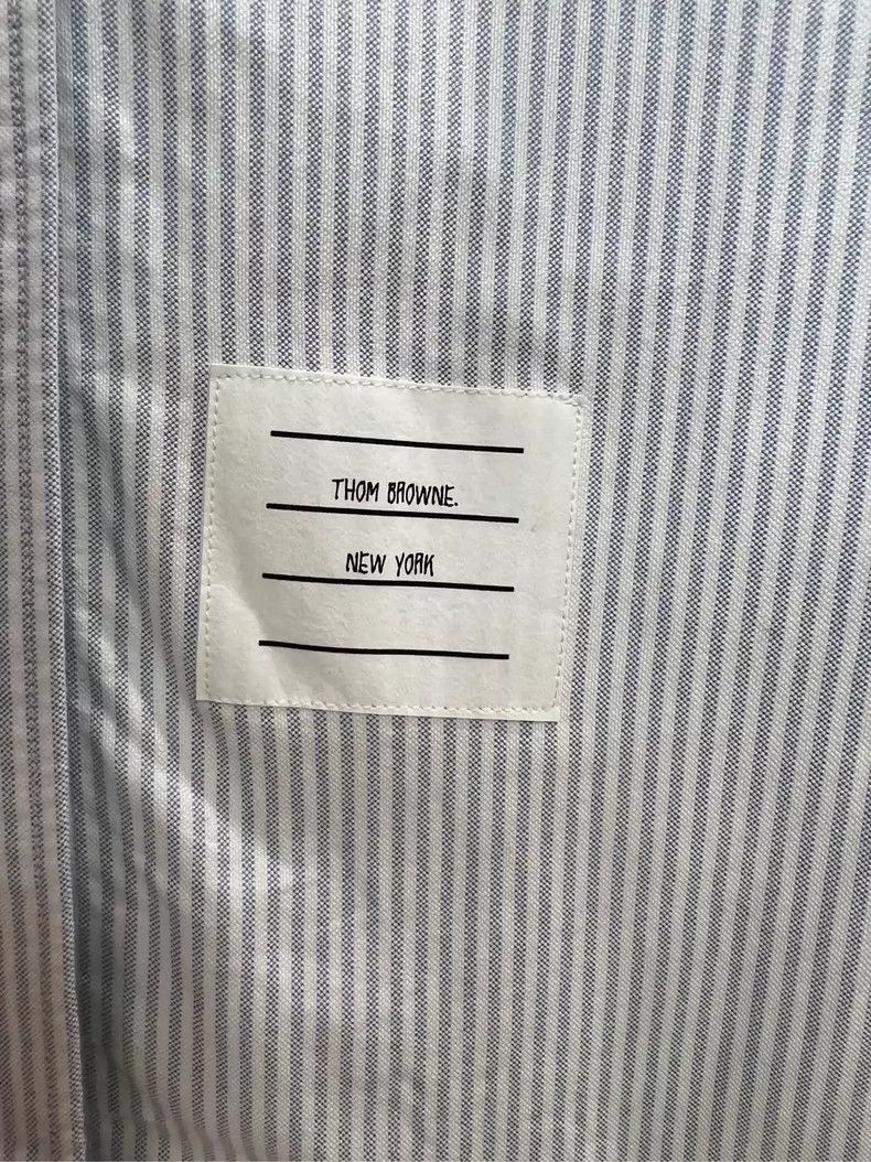 Thom Browne Thom Browne Striped Long Sleeve Shirt Size US M / EU 48-50 / 2 - 3 Thumbnail