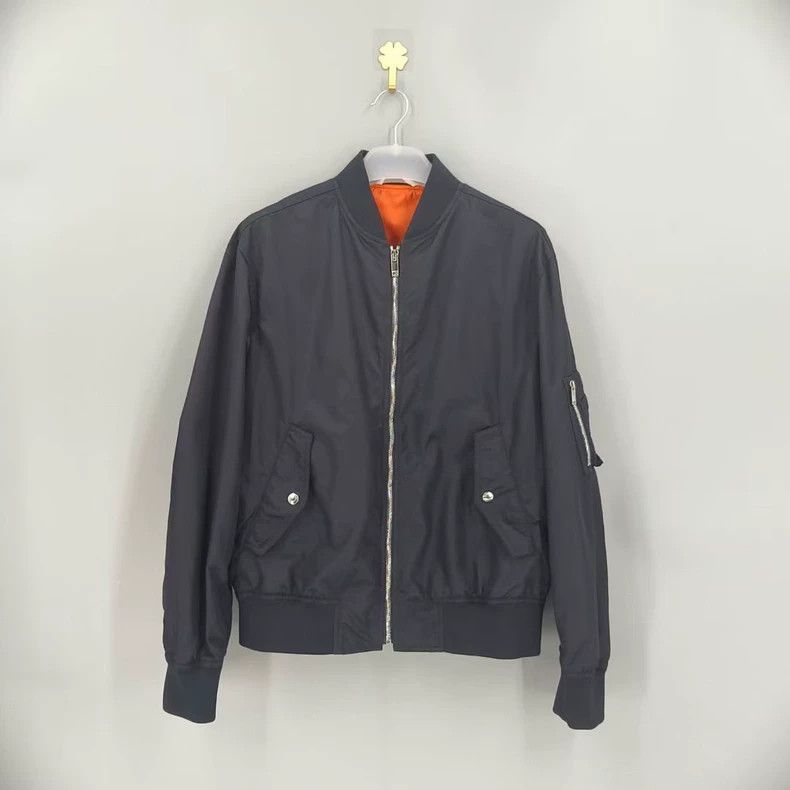 Valentino Valentino Black Pink Logo Flight Jacket Size US L / EU 52-54 / 3 - 2 Thumbnail