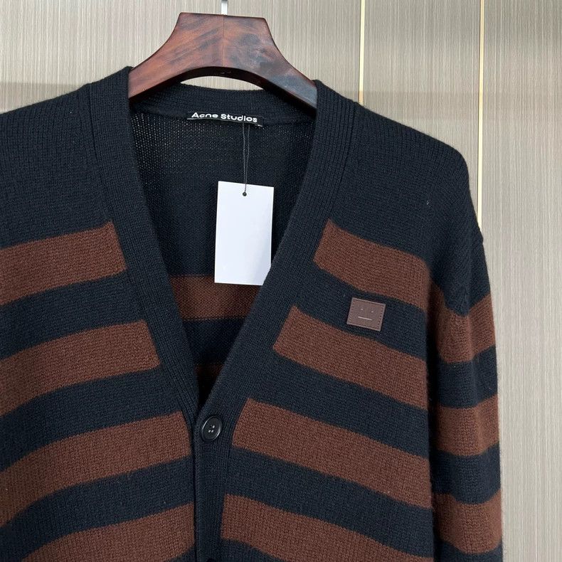 Acne Studios Acne Studios Striped Embroidered Knit Cardigan Size US XS / EU 42 / 0 - 6 Thumbnail
