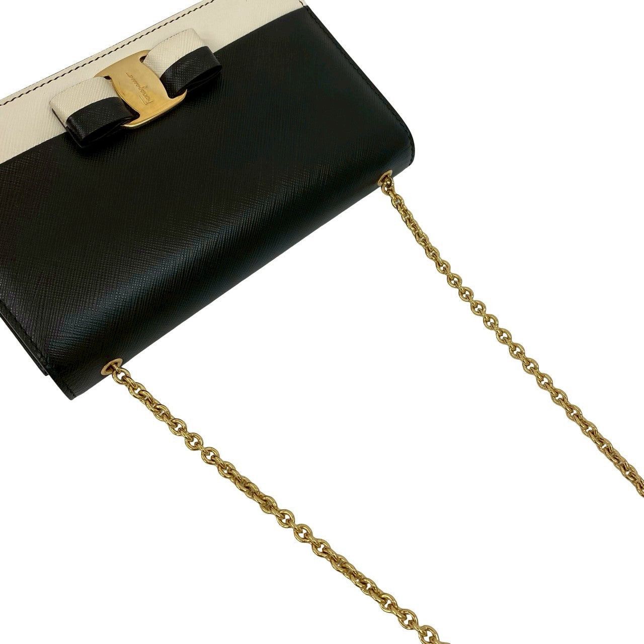 Salvatore Ferragamo Salvatore Ferragamo Shoulder Bag Black Leather Size ONE SIZE - 4 Thumbnail