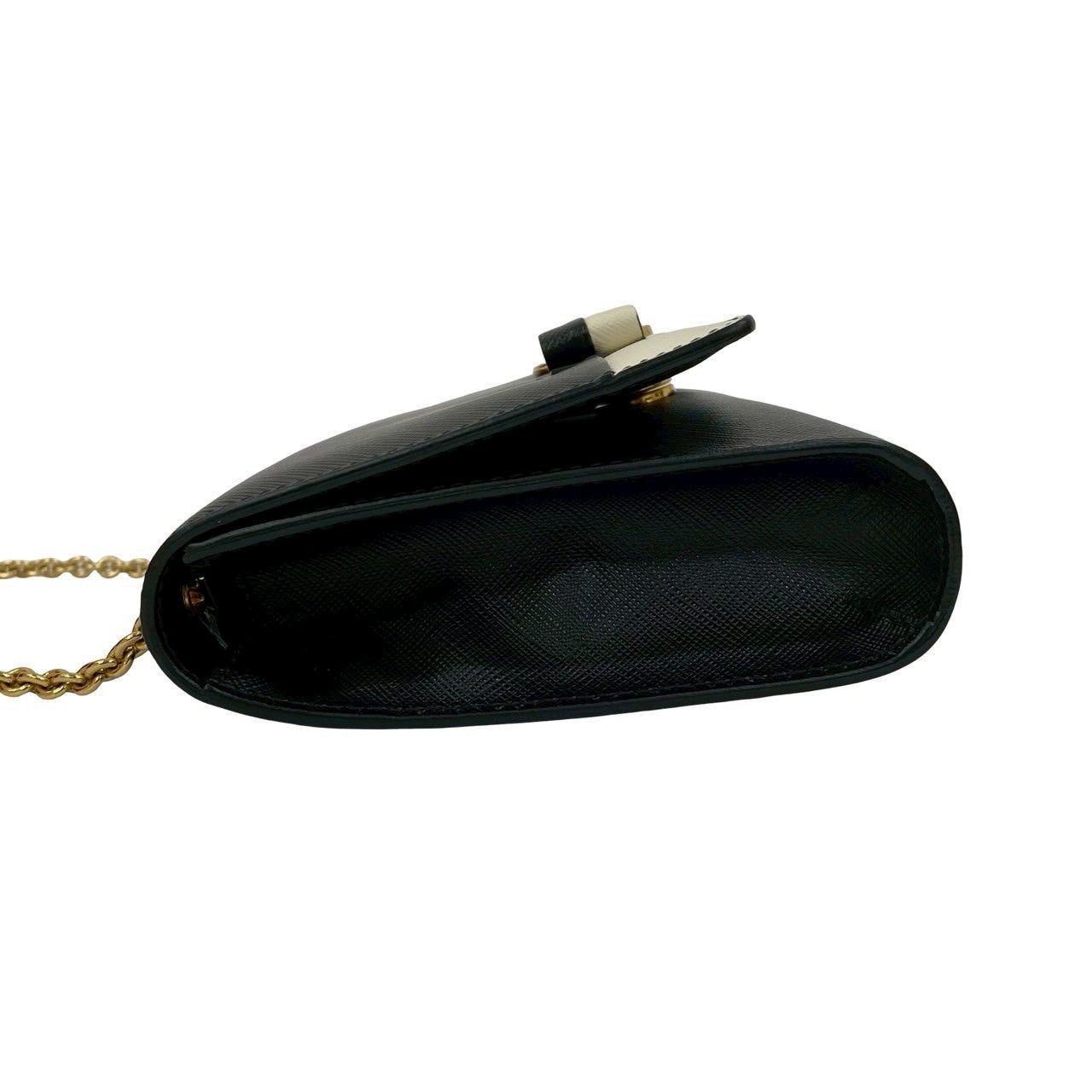 Salvatore Ferragamo Salvatore Ferragamo Shoulder Bag Black Leather Size ONE SIZE - 5 Thumbnail