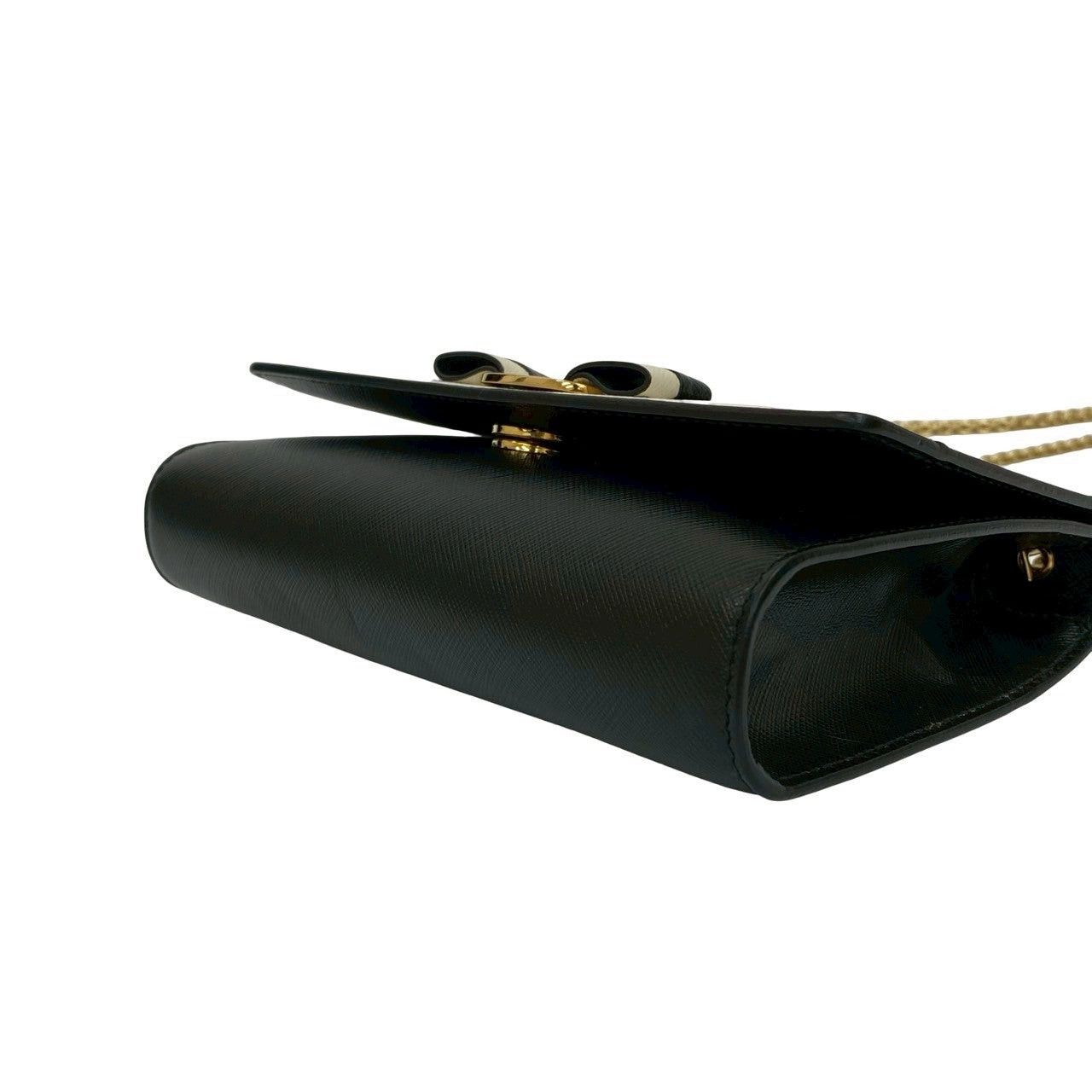 Salvatore Ferragamo Salvatore Ferragamo Shoulder Bag Black Leather Size ONE SIZE - 8 Thumbnail